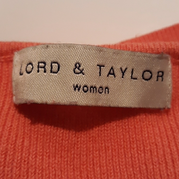 Lord & Taylor peach cardigan sweater 2XL - Picture 2 of 3